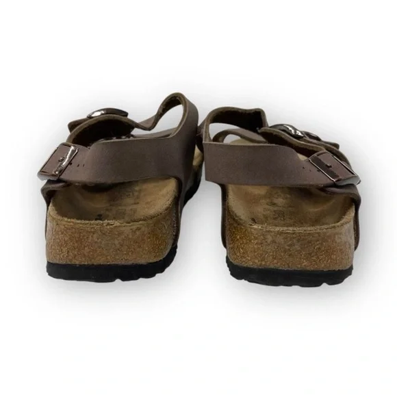Birkenstock Birkis Canberra Brown 3 Strap Comfort Leather Sandals Women’s Size 9 - Picture 6 of 9